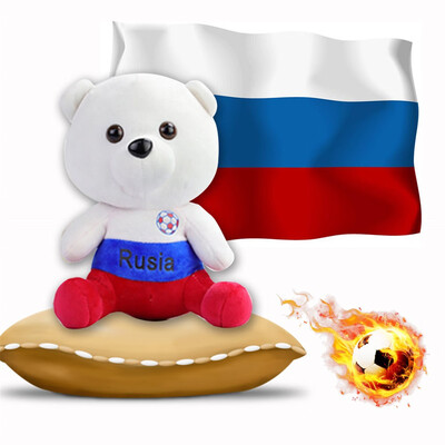 

Siaonvr Adorable Cartoon Creative National Flag Soft Bear Doll Stuffed Plush Doll Toys