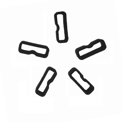 

ECSEM Fasteners Rings Compatible with Garmin vivosmart 3 Tracker Replacement Silicone Secure Band Holders Keepers Loops Watch band