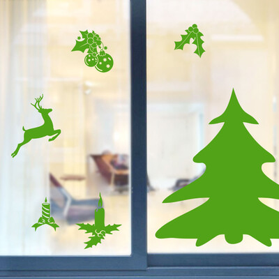 

Toponeto Christmas Removable Window Stickers Art Decal Wall Home Shop Decor