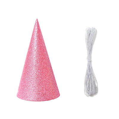 

12Pcs Kids Glitter Birthday Hats Children Pointed Cap Party Holiday Decoration