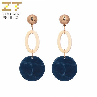 

Hot Sale Fashion Brincos Long Earrings Bijoux Round Earrings Bohemian Drop Earrings For Women Wedding Wood Dangle Drop Earrings