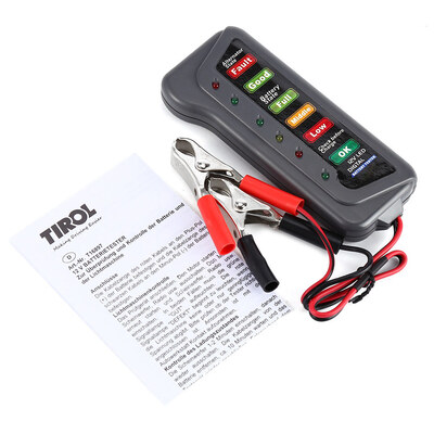 

T16897 12V Digital Battery Alternator Tester with 6 LED Lights Display Car Vehicle Diagnostic Tool