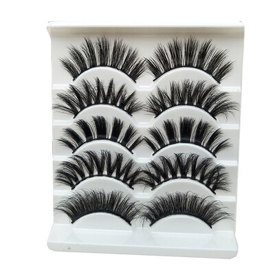 

〖Follure〗Luxury Makeup 5Pair 3D False Lashes Fluffy Strip Eye Mix lashes Natural Party