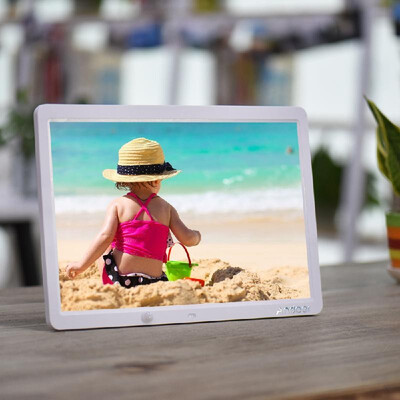 

Andoer 15 Inch Large Screen LED Digital Photo Frame Album Wall Mountable Desktop 1280 800 Support Remote Control with Motion Det
