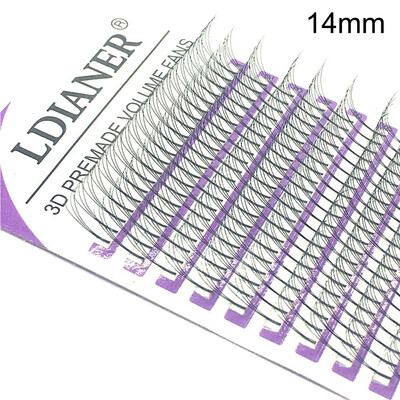 

Gobestart Individual False Eye Lashes Wave Mink 01D Black Silk Eyelashes Extension