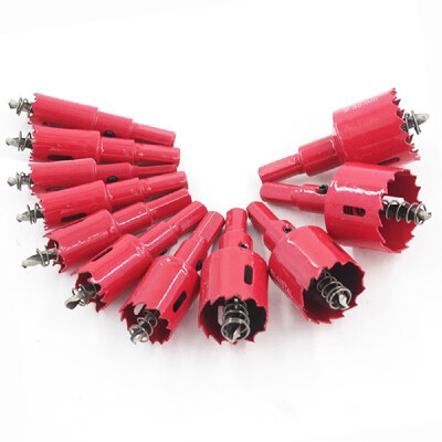 

11pcs 16-53mm Bi-Metal M42 Woodworking Metal PVC Plastic Plasterboard Hole Opener Wood Cutter Core Drill Bit