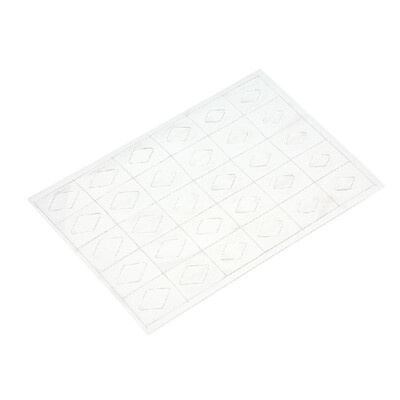 

1 Sheet 3D Nail Gem Hollow Stickers Japanese Transparent Plastic Decals Rhombus Oval Slider Nail Art Decoration Tool