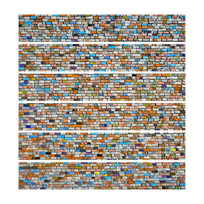 

6pcs 3D Stair Stickers Colorful Stone Pattern Decoration PVC Home Decor