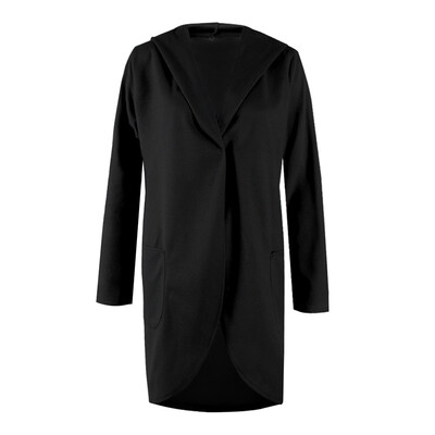 

Women Winter Warm Trench Long Sleeve Hooded Coat Cardigan Loose Outwear Overcoat