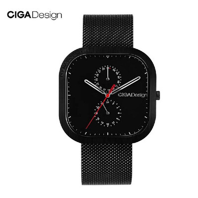 

Xiaomi youpin CIGA Design Quartz Watch P Series Mens Wristwatches 3ATM Waterproof Multi-dial 5 Pointer Square Watch