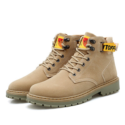 

Martin boots mens high tide shoes tooling boots fashion British casual mens leather boots