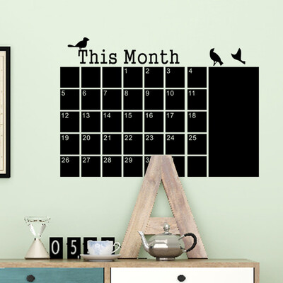 

Siaonvr DIY Monthly Planner Calendar Blackboard Chalk Board Removable Wall Sticker Decal