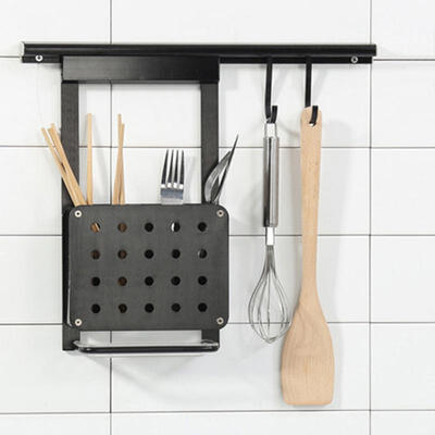 

Greensen Wall-Mounted Space Aluminum Chopsticks Storage Rack Organizer Strainer Kitchen