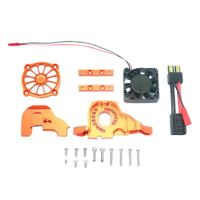 

Tailored Aluminum Alloy Motor Mount&Upper Cover With Cooling Fan Set For TRAXXAS TRX4