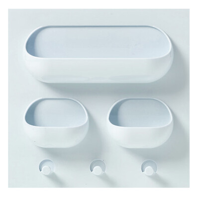 

Toponeto Multi-function Kitchen Strong Paste Rack Kitchen Bathroom Plastic Rack
