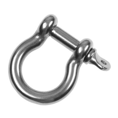 

Stainless Steel D Anchor Shackle Screw Pin Survival Paracord Rope Buckle