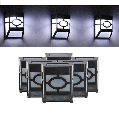 

Wall Mount Fence Lights Solar Powered 2 LED Light Sensor Waterproof Outdoor Garden Path Yard Deck Patio Spot Lamp Landscape Lighti