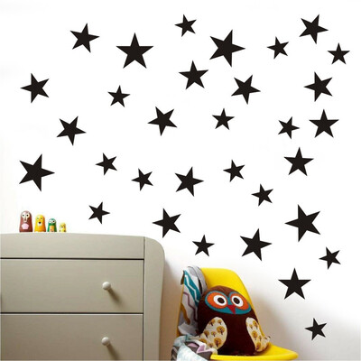 

Siaonvr Mixed size Stars Wall Stickers Kid Decal Art Nursery Bedroom Vinyl Decoration