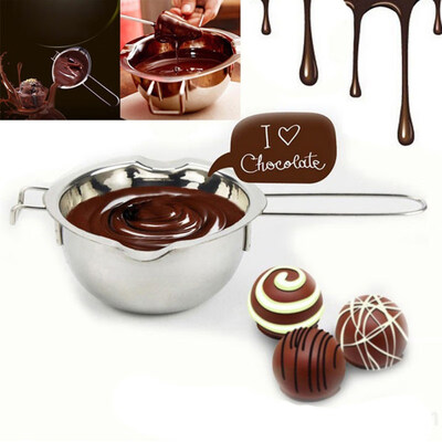 

Stainless Steel Chocolate Melt Pot DIY Baking Tool for Fondant Caramel Butter
