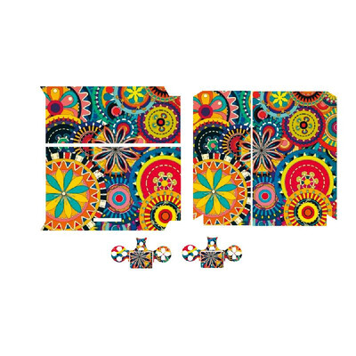 

Stylish Full Body Decal Skin Sticker Cover for PS4 Playstation Console&2 Controllers Style 10