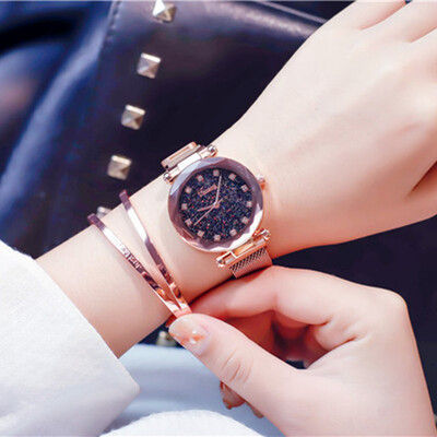 

Luxury Rose Gold Women Watches Starry Sky Magnetic Ladies Clock Fashion Casual Waterproof Female Wristwatch ulzzang reloj mujer