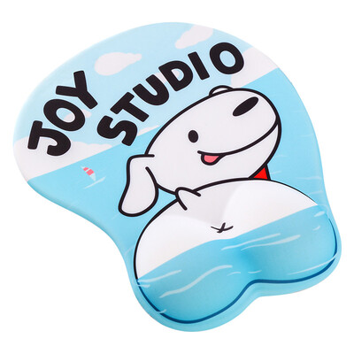 

JOY STUDIO Lotte Mouse Pad Blue Silicone Wrist Support Office Game Cute Animal Cartoon Bracers