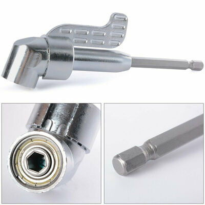 

Ratchet Screwdriver Set With Power Drill Tool Right Angle Driver Steel 13cm