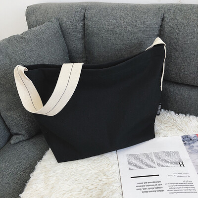 

Chic broadband womens bag 2019 new fashion network celebrity brief Korean version ins canvas bag shopping bag single shoulder bag