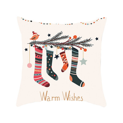 

〖Follure〗Merry Christmas Pillow Cases Nordic Sofa Cushion Cover Home Decoration