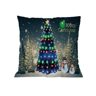

Tailored Christmas Cotton Soft Pillow Case Sofa Waist Throw Cushion Cover Home Decor