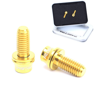 

2pcs Cycling Bicycle Bike Water Bottle Cage Holder Bolt Screw Titanium M5x12mm