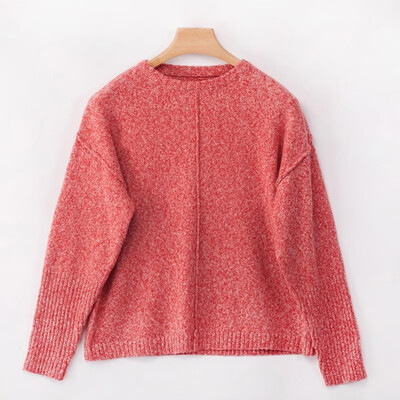 

Fashion Women Winter Solid Color Knitted Sweater O Neck Long Sleeve Warm Casual Sweet Top Knitwear