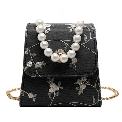 

Tailored Women Ladies Girls Fashion Flower Bead Handbag Tote Shoulder Crossbody Bags