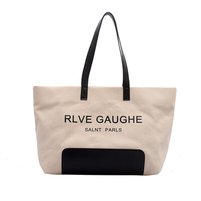 

Tailored Women 2019 New Large Capacity Canvas Bag Fashion Handbag Simple Shoulder Bag