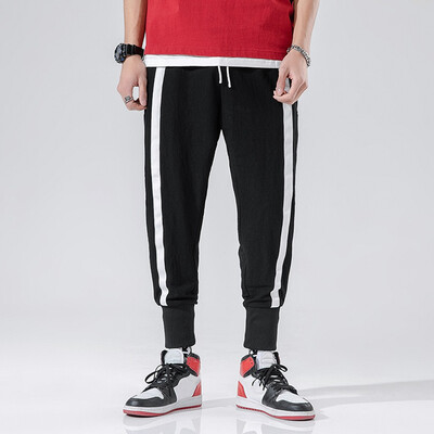 

Gobestart Mens New Fashion Casual Outdoor Pocket Beach Solid Trousers Long Pants