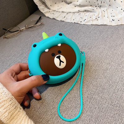 

Qiao Bani 2019 new Korean chic fashion cartoon cute silicone mini coin purse shoulder diagonal female bag