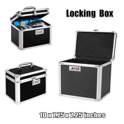 

Fireproof Document Storage Security Box Chest Important File Cash Safe Lock Case
