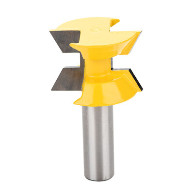 

Greensen 2pcs 12in Shank Rail & Stile Router Bits 120 Degree Milling Cutter Woodworking Cutting Tools Rail Door Router Bit