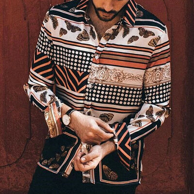 

Mens Summer Holiday Fancy Shirts Casual Floral Hawaiian Slim Fit Fancy Shirt