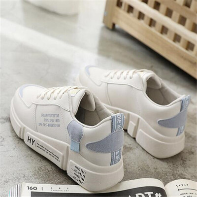 

2019 HOT Women Sneakers Fashion Breathble Vulcanized Shoes Pu leather Platform Mesh Breath Tenis Feminino Zapatos De Mujer D705