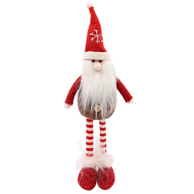 

Christmas Handmade Felt Elk Santa Claus Doll Christmas Decoration For Home with Santa Xmas Kid Toys Gift Ornament New Year Gift
