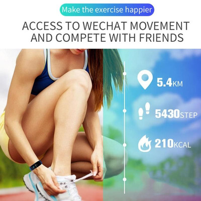 

M5 Fitness Tracker IP67 Waterproof Heart Rate Blood Pressure Smart Bracelet