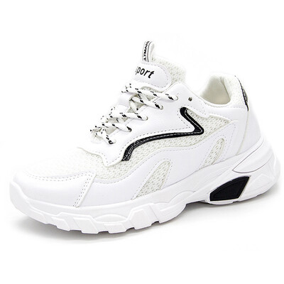 

YI XIE breathable sneakers womens old shoes womens wild Korean ulzzang student running shoes 7451