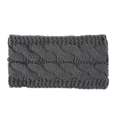 

12 Colors Women Warm Winter Snow Hat Fashion Wool Twist Knitted Turban Headband No Top Wool Hat Headband