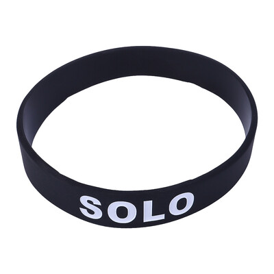 

Black Letter Print Game Sport Bracelet Unisex Pair Leisure Sports Hand Ring