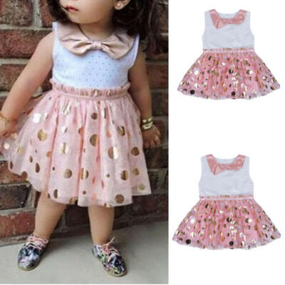 

Summer Cute Toddler Kids Baby Girls Dot Tulle Tutu Party Princess Dress Clothes