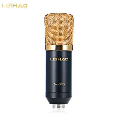 

Refurbished LEIHAO BM - 700 Condenser Sound Recording Microphone with Shock Mount for Radio Braodcasting