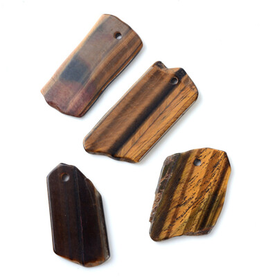 

Natural Tiger Eye Pendants Mixed Shaped 4657x2431x23mm Hole 3mm
