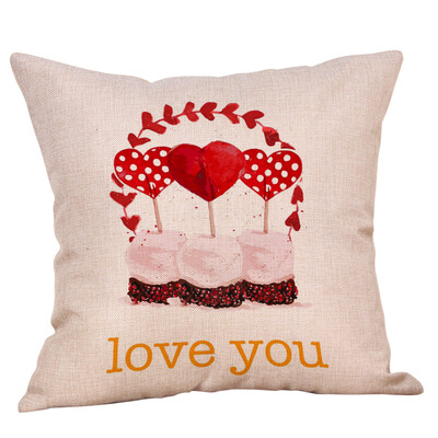

Siaonvr Happy Valentines Day Throw Pillow Case Sweet Love Square Cushion Cover
