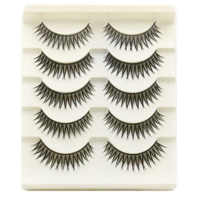 

〖Follure〗5 Pair Handmade Natural False Eyelashes